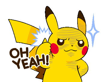 Pikachu gives a thumbs up